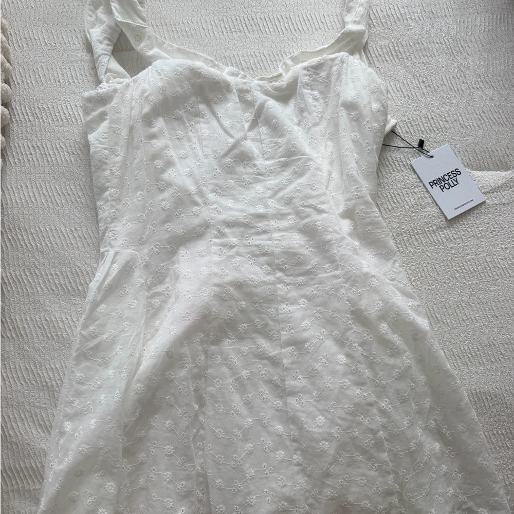 Princess Polly White Eyelet Summer Dress